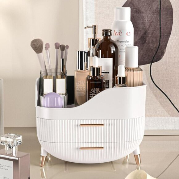 New Makeup Organizer with Drawers, Large Skincare Storage Box for Vanity & Bath - Picture 6 of 6
